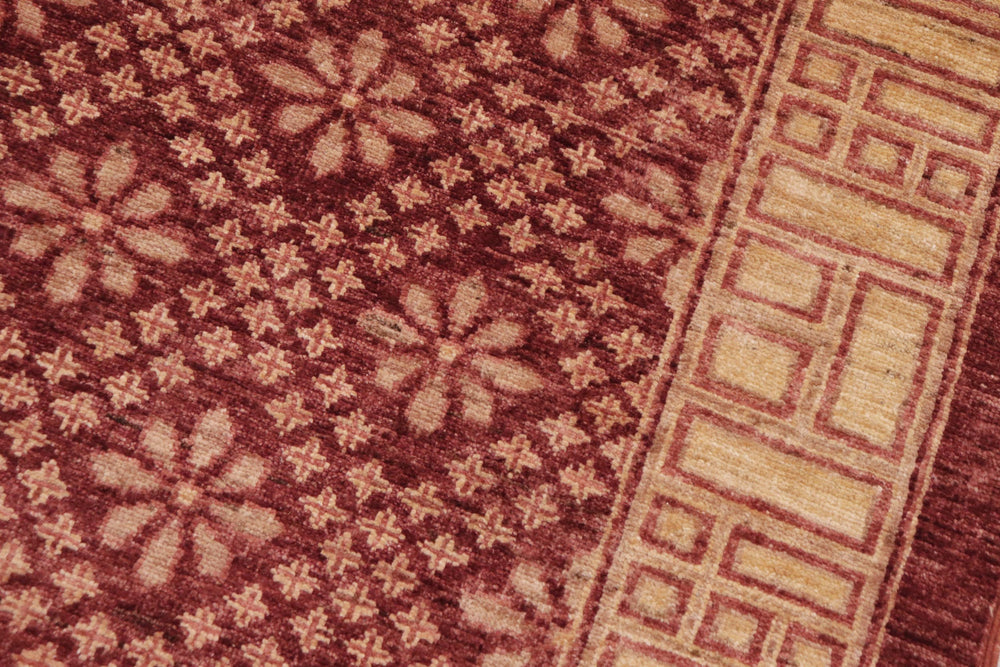 handmade Transitional Kafkaz Red Lt. Gold Hand Knotted RECTANGLE 100% WOOL area rug 9' x 12'