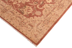 handmade Traditional Kafkaz Brown Tan Hand Knotted RECTANGLE 100% WOOL area rug 8 x 10