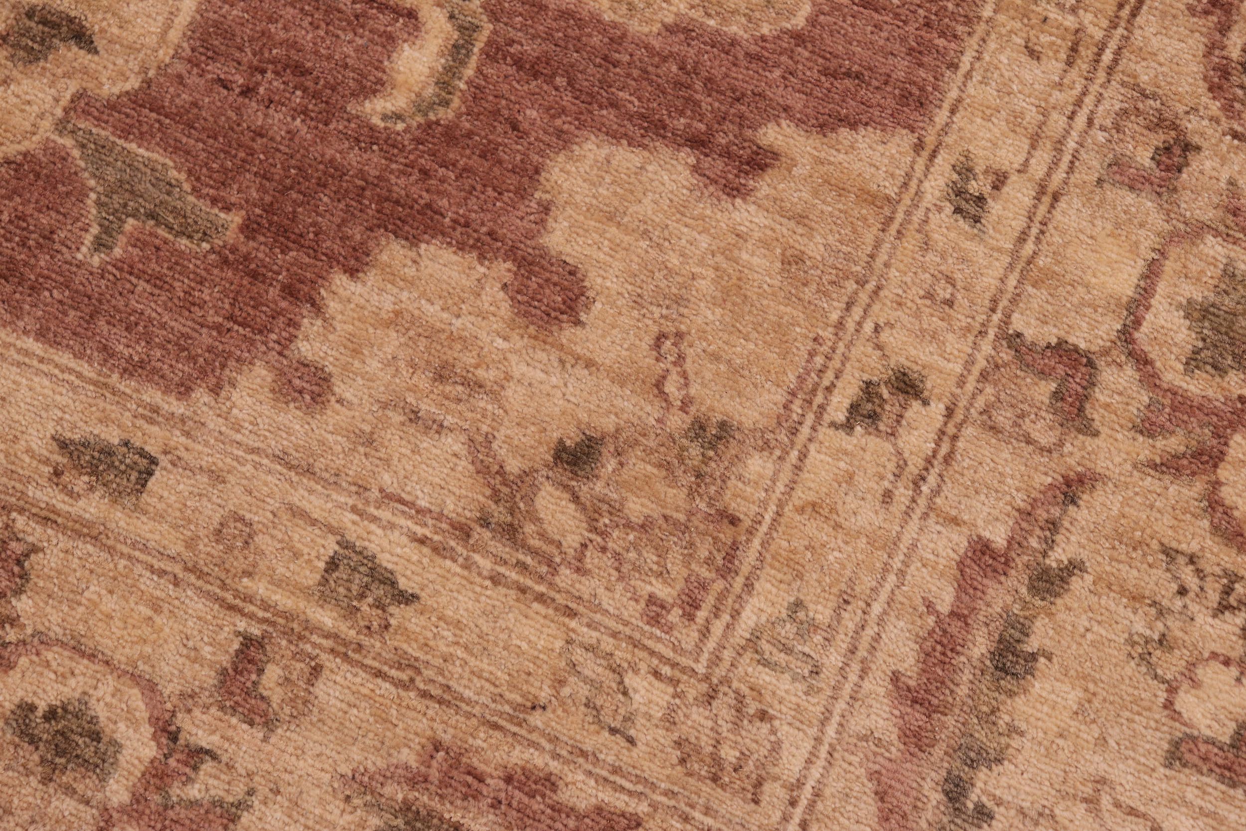 handmade Traditional Kafkaz Brown Tan Hand Knotted RECTANGLE 100% WOOL area rug 8x10