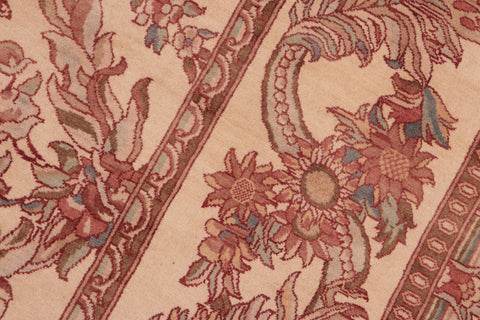 handmade Transitional Basan Beige Brown Hand Knotted RECTANGLE 100% WOOL area rug 8x10