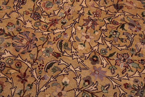 handmade Traditional Lahore Gold Drk. Red Hand Knotted RECTANGLE 100% WOOL area rug 9x12
