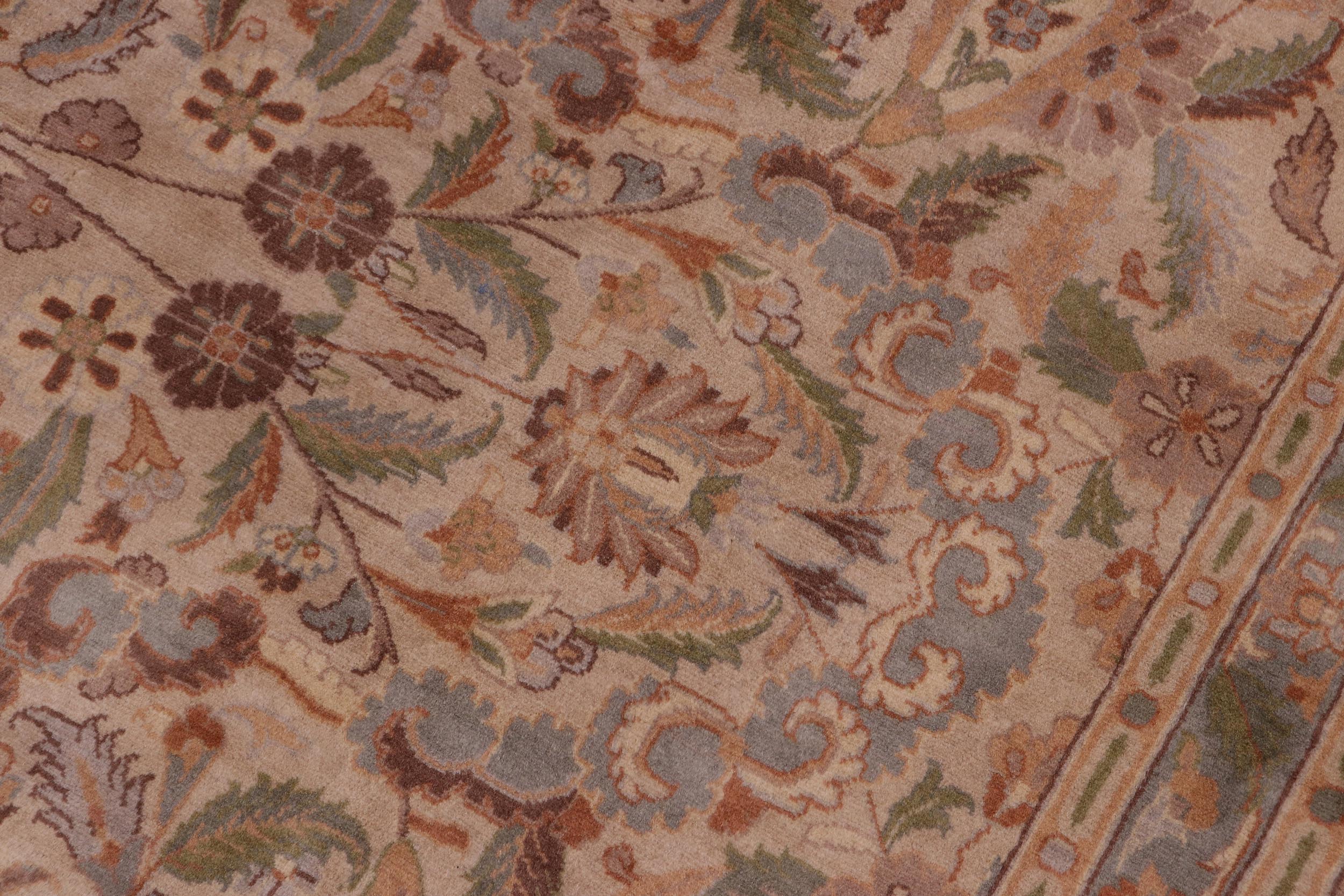 handmade Traditional  Tan Gold Hand Knotted RECTANGLE 100% WOOL area rug 10x15