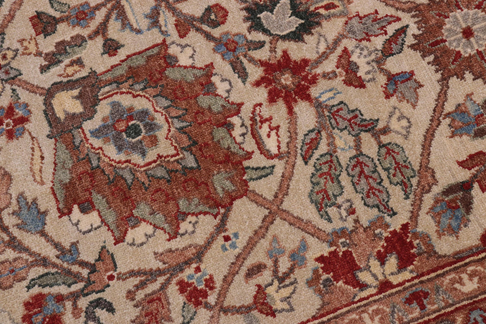 handmade Traditional  Lt. Gray Gold Hand Knotted RECTANGLE 100% WOOL area rug 10' x 14'
