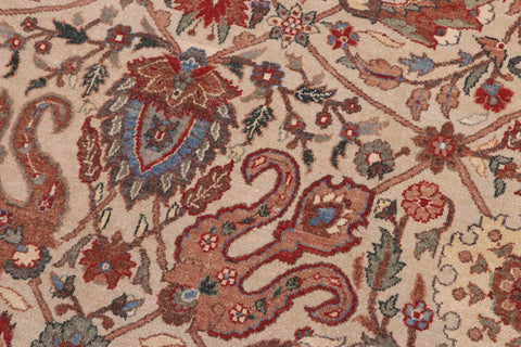 handmade Traditional  Lt. Gray Gold Hand Knotted RECTANGLE 100% WOOL area rug 10' x 14'