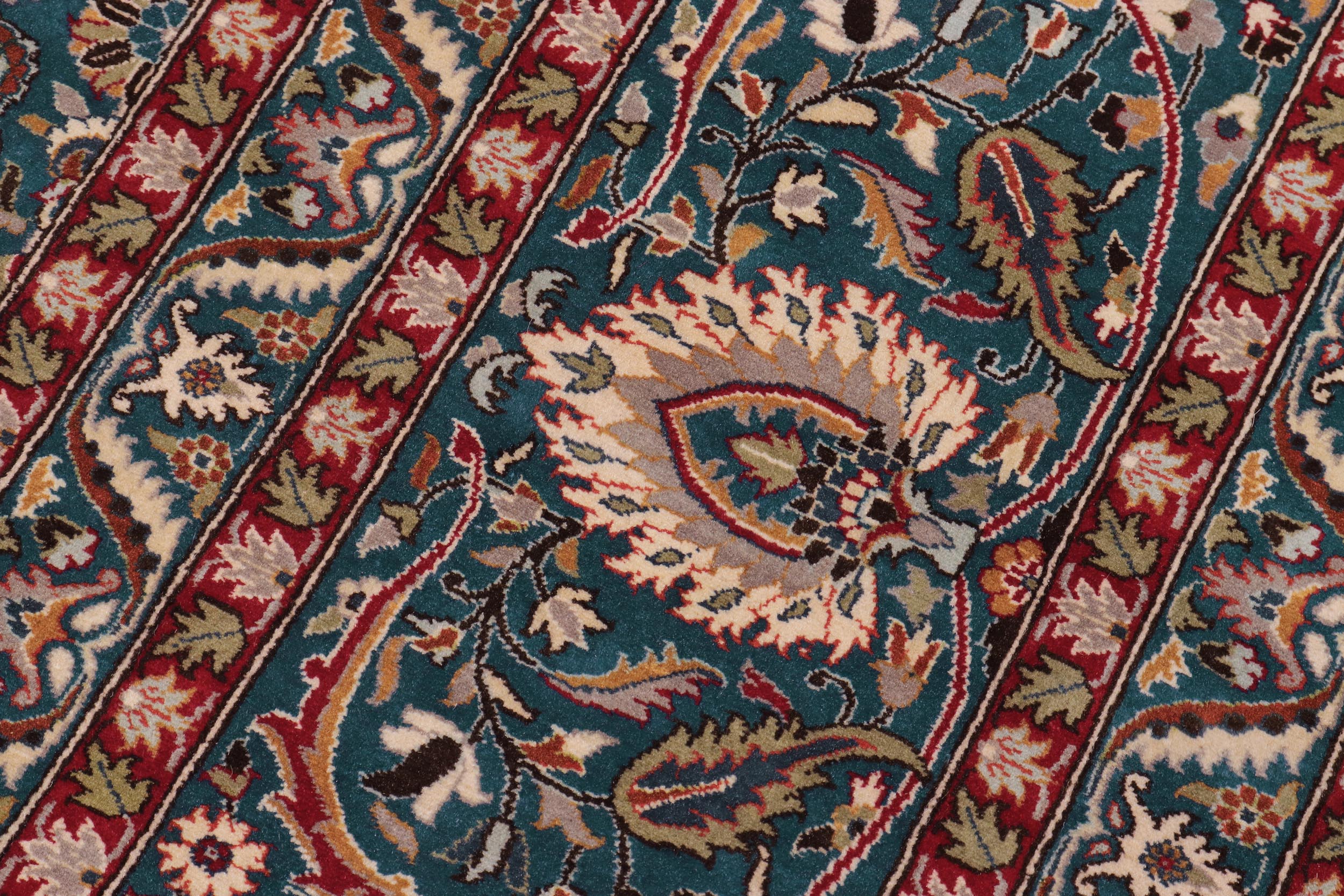 handmade Transitional New Asif Lt. Blue Lt. Blue Hand Knotted RECTANGLE 100% WOOL area rug 10x14