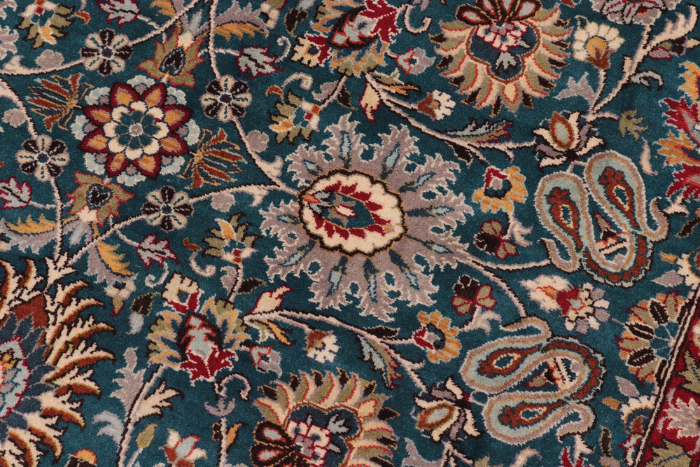 handmade Transitional New Asif Lt. Blue Lt. Blue Hand Knotted RECTANGLE 100% WOOL area rug 10x14
