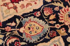 Antique Sammy Blue/Red Wool Rug - 9'2'' x 12'3''