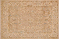 handmade Traditional Kafkaz Lt. Brown Tan Hand Knotted RECTANGLE 100% WOOL area rug 9x12