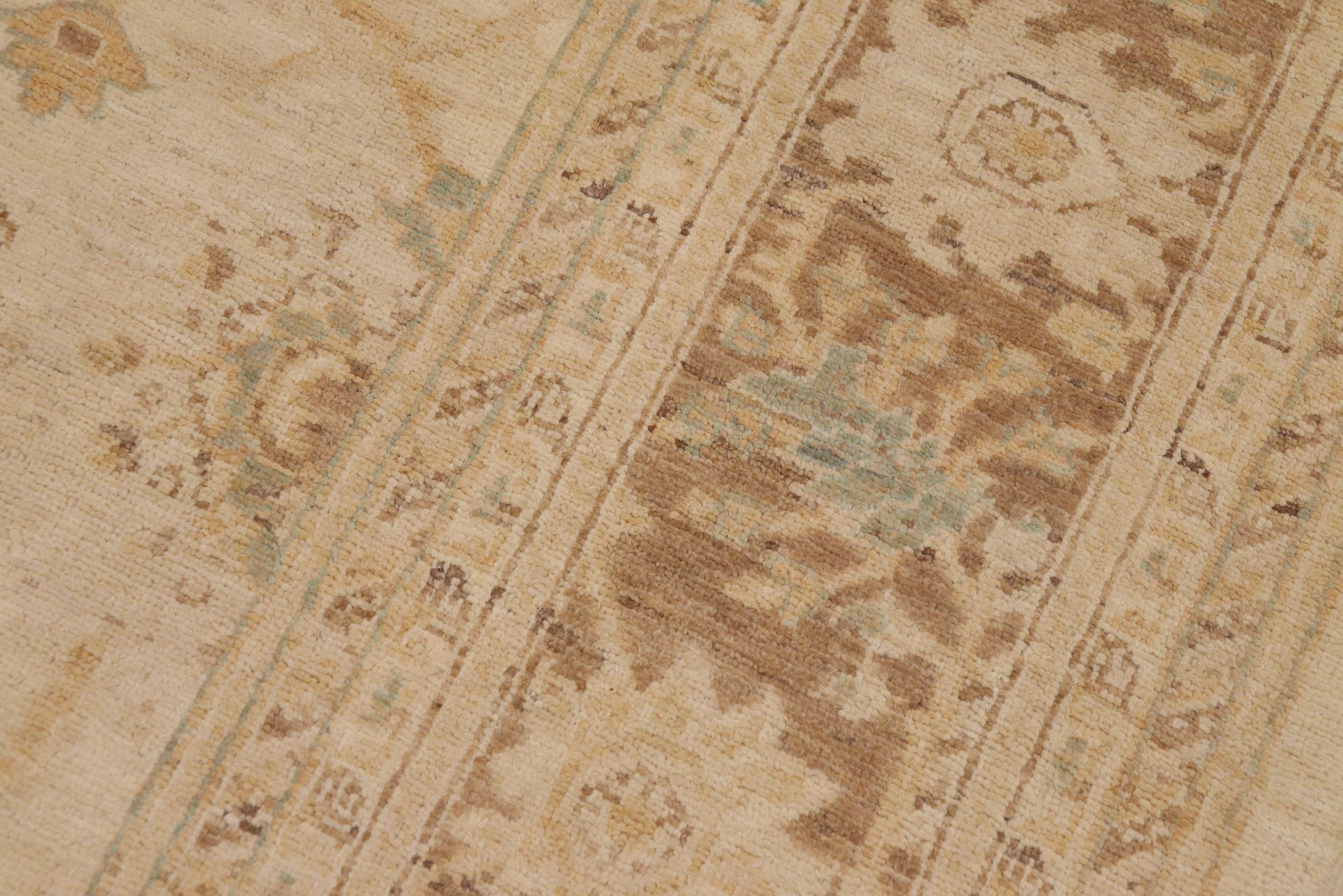handmade Traditional Kafkaz Beige Brown Hand Knotted RECTANGLE 100% WOOL area rug 9x12
