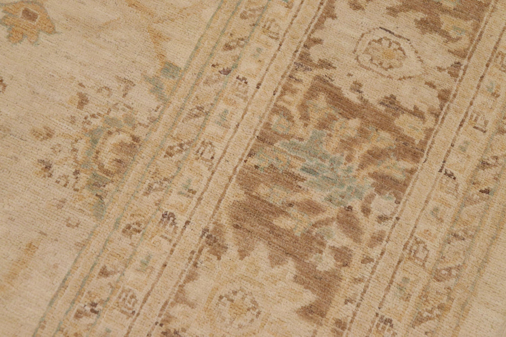 handmade Traditional Kafkaz Beige Brown Hand Knotted RECTANGLE 100% WOOL area rug 9x12