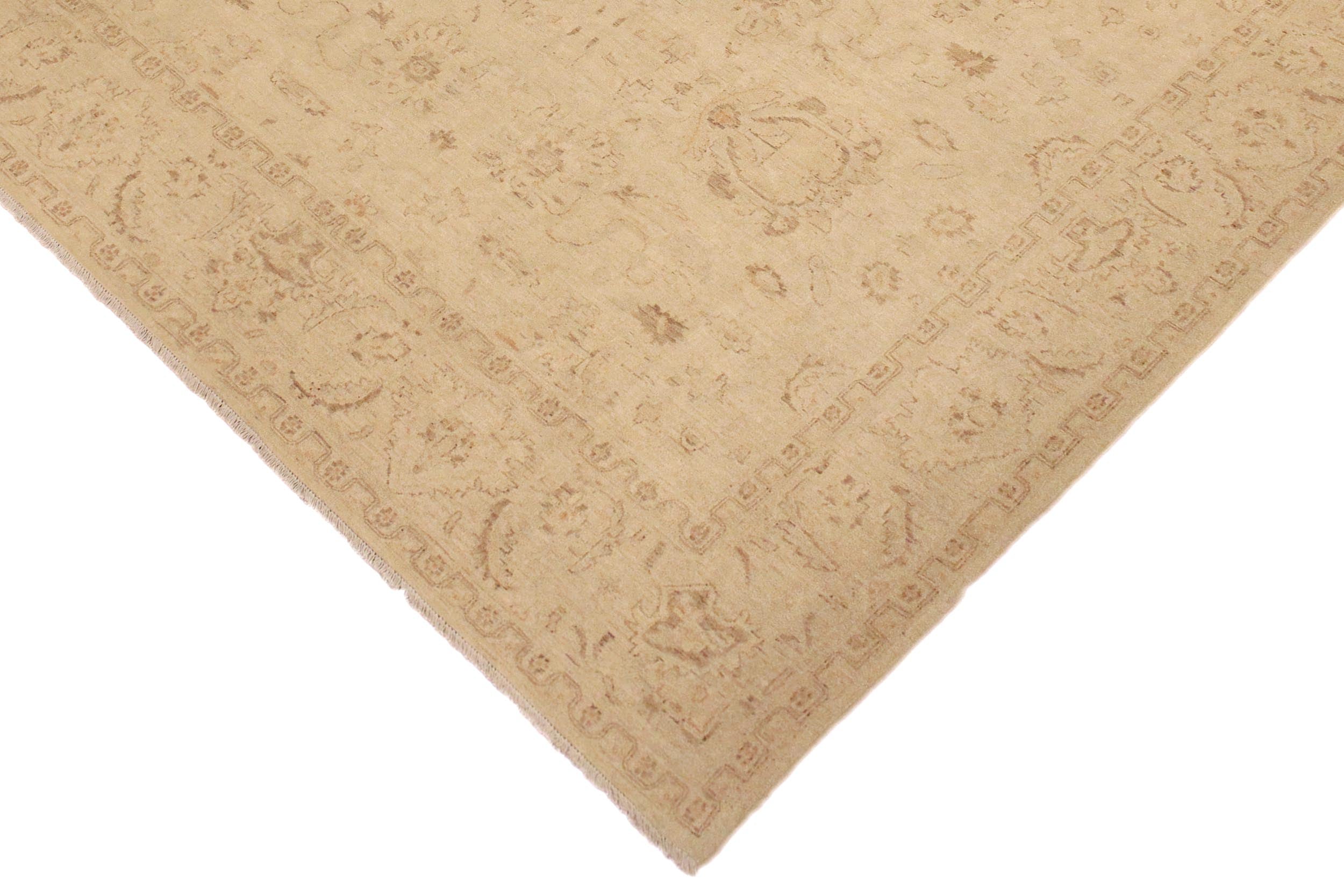 handmade Traditional Kafkaz Beige Brown Hand Knotted RECTANGLE 100% WOOL area rug 9x12