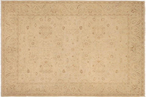 handmade Traditional Kafkaz Beige Brown Hand Knotted RECTANGLE 100% WOOL area rug 9x12