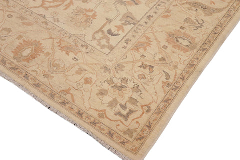 handmade Traditional Kafkaz Beige Brown Hand Knotted RECTANGLE 100% WOOL area rug 9x11