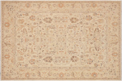 handmade Traditional Kafkaz Beige Brown Hand Knotted RECTANGLE 100% WOOL area rug 9x11