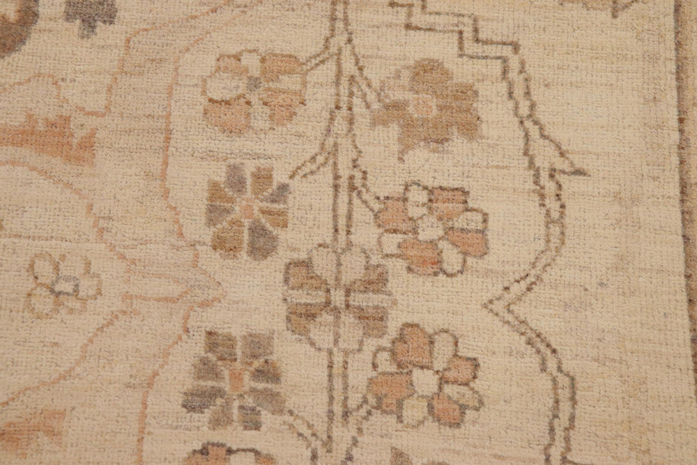 handmade Traditional Kafkaz Beige Brown Hand Knotted RECTANGLE 100% WOOL area rug 9x11