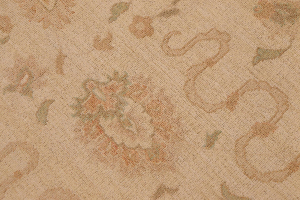 handmade Traditional Kafkaz Beige Nude Hand Knotted RECTANGLE 100% WOOL area rug 9x11