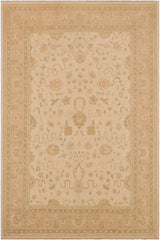 handmade Traditional Kafkaz Beige Nude Hand Knotted RECTANGLE 100% WOOL area rug 9 x 11