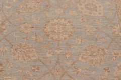 handmade Traditional Kafkaz Lt. Blue Tan Hand Knotted RECTANGLE 100% WOOL area rug 9x12