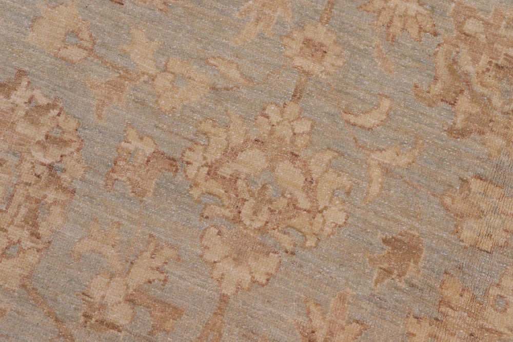 handmade Traditional Kafkaz Lt. Blue Tan Hand Knotted RECTANGLE 100% WOOL area rug 9x12