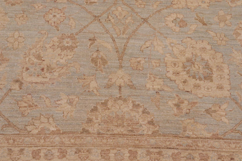 handmade Traditional Kafkaz Lt. Blue Tan Hand Knotted RECTANGLE 100% WOOL area rug 9x12