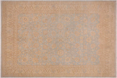 Classic Ziegler Ludivina Blue/Tan Hand Knotted Wool Rug - 9'0'' x 11'10''