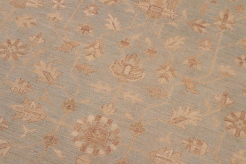 handmade Transitional Kafkaz Lt. Blue Lt. Brown Hand Knotted RECTANGLE 100% WOOL area rug 9' x 11'