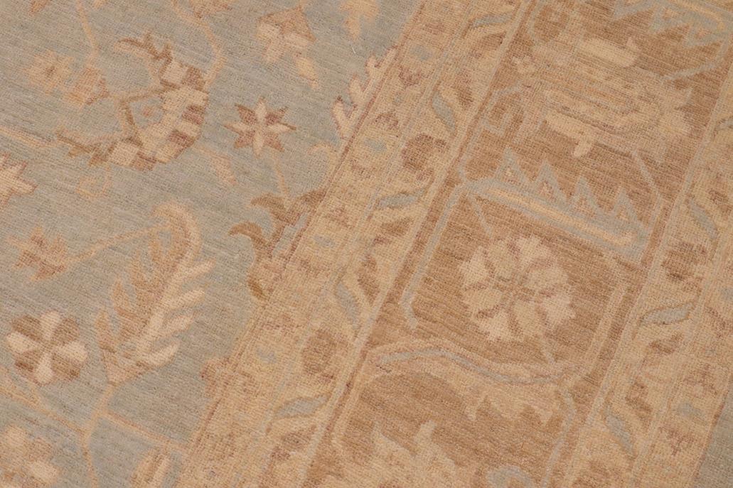 handmade Traditional Kafkaz Lt. Blue Lt. Brown Hand Knotted RECTANGLE 100% WOOL area rug 9 x 11