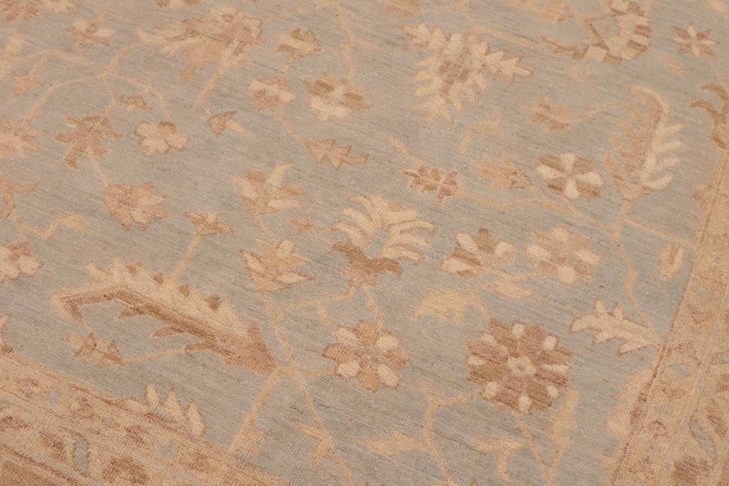 handmade Traditional Kafkaz Lt. Blue Lt. Brown Hand Knotted RECTANGLE 100% WOOL area rug 9 x 11