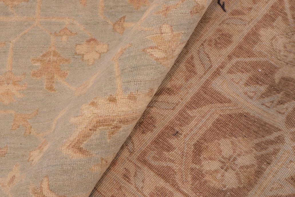 handmade Traditional Kafkaz Lt. Blue Lt. Brown Hand Knotted RECTANGLE 100% WOOL area rug 9 x 11