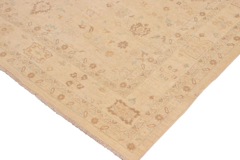 handmade Traditional Kafkaz Tan Brown Hand Knotted RECTANGLE 100% WOOL area rug 10x14