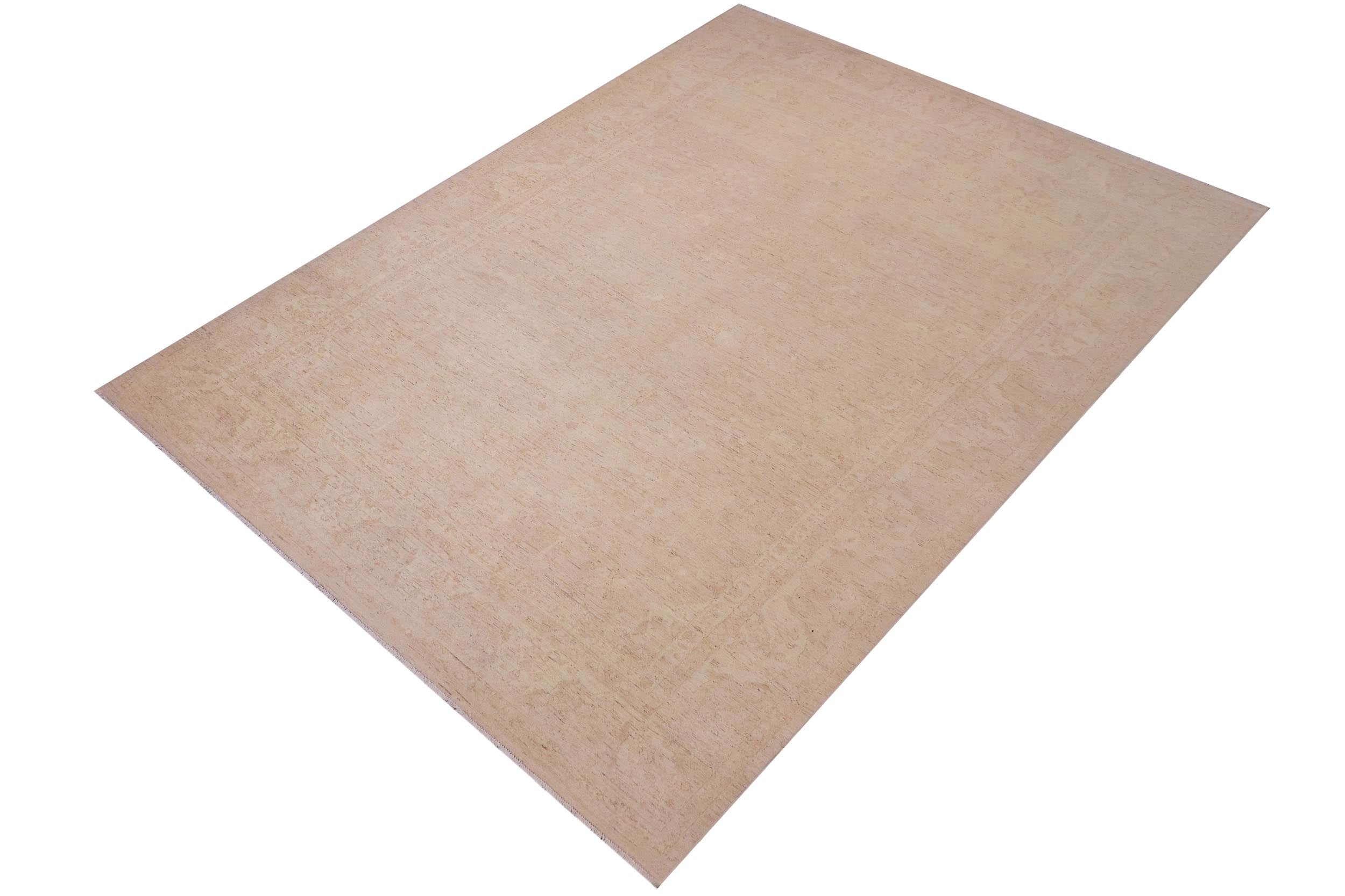 handmade Traditional Kafkaz Tan Lt. Tan Hand Knotted RECTANGLE 100% WOOL area rug 10x14