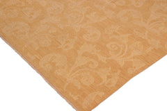 handmade Transitional Kafkaz Brown Tan Hand Knotted RECTANGLE 100% WOOL area rug 10 x 14