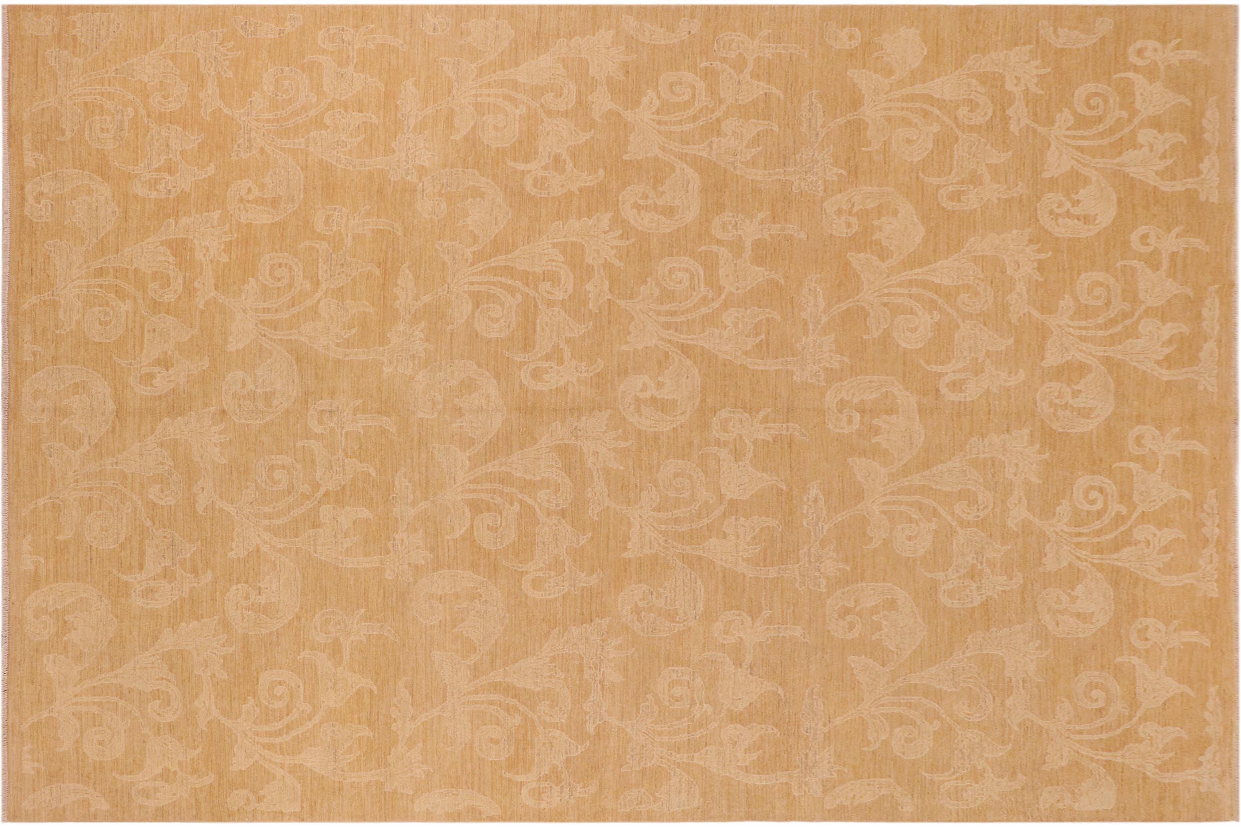 handmade Modern Kafkaz Brown Tan Hand Knotted RECTANGLE 100% WOOL area rug 10' x 14'