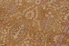 Semi-Antique Adam Matthew Green/Gold Wool Rug - 10'2'' x 10'2''