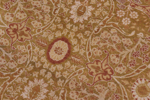 handmade Transitional Adam Green Gold Hand Knotted RECTANGLE 100% WOOL area rug 10x10