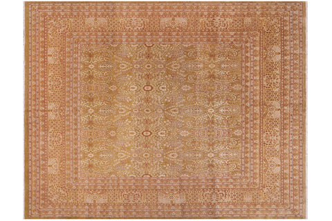 handmade Transitional Adam Green Gold Hand Knotted RECTANGLE 100% WOOL area rug 10x10