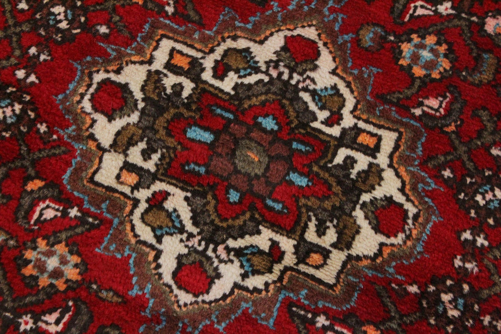 handmade Traditional Kashan Red Ivory Hand Knotted RUNNER WOOL&SILK area rug 3 x 7