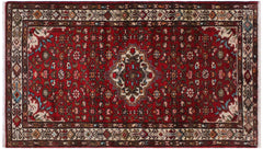 handmade Traditional Kashan Red Ivory Hand Knotted RUNNER WOOL&SILK area rug 3 x 7