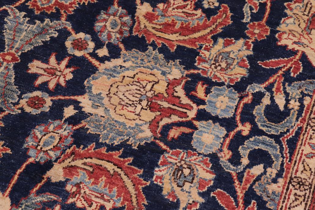 handmade Traditional Kafkaz Blue  Hand Knotted RECTANGLE 100% WOOL area rug 6 x 9