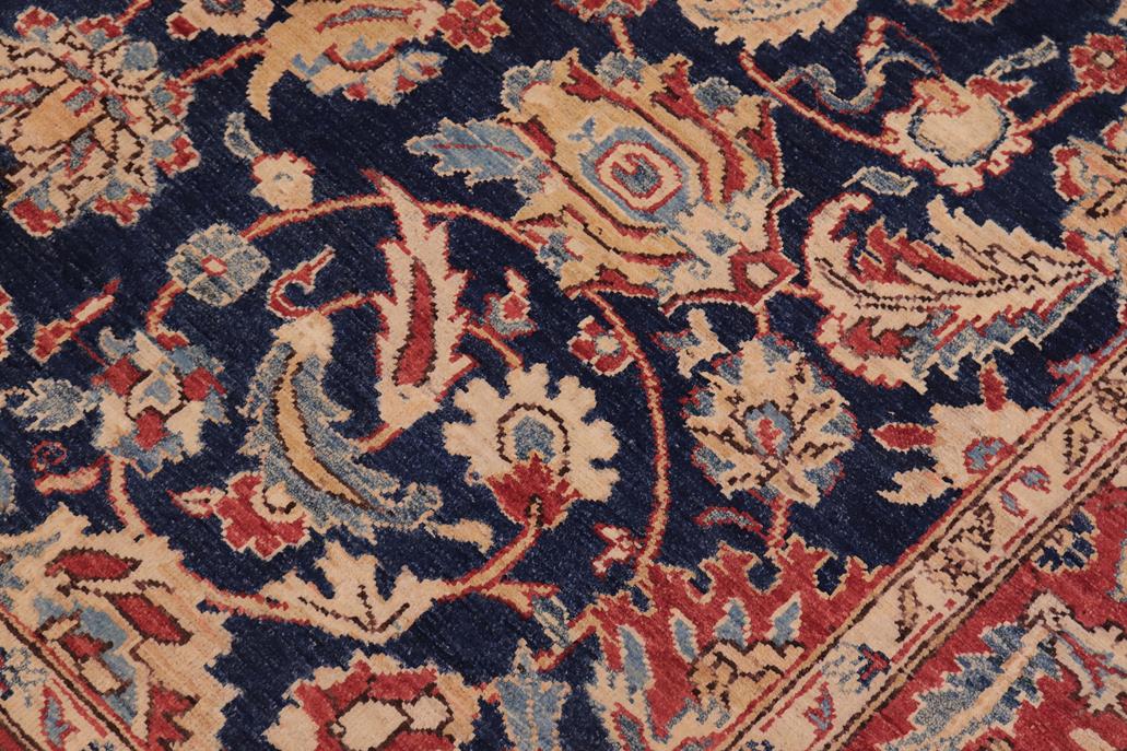 handmade Traditional Kafkaz Blue  Hand Knotted RECTANGLE 100% WOOL area rug 6 x 9