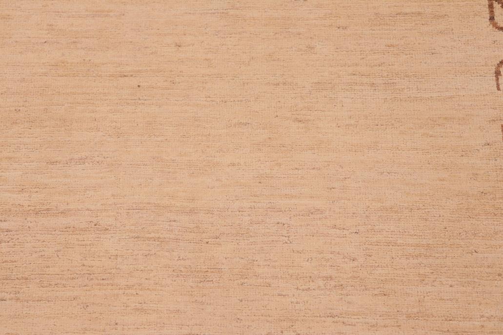 handmade Modern Kafkaz Tan Brown Hand Knotted RECTANGLE 100% WOOL area rug 6 x 9