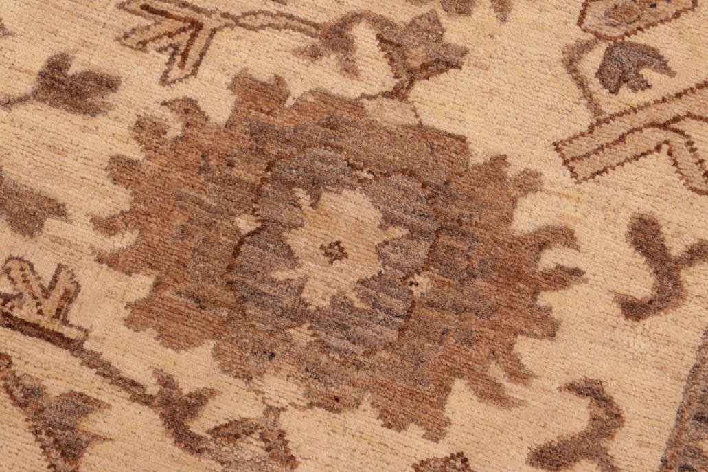 handmade Traditional Kafkaz Beige Tan Hand Knotted RECTANGLE 100% WOOL area rug 6 x 9