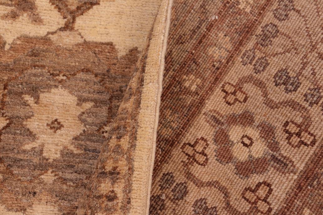 handmade Traditional Kafkaz Beige Tan Hand Knotted RECTANGLE 100% WOOL area rug 6 x 9