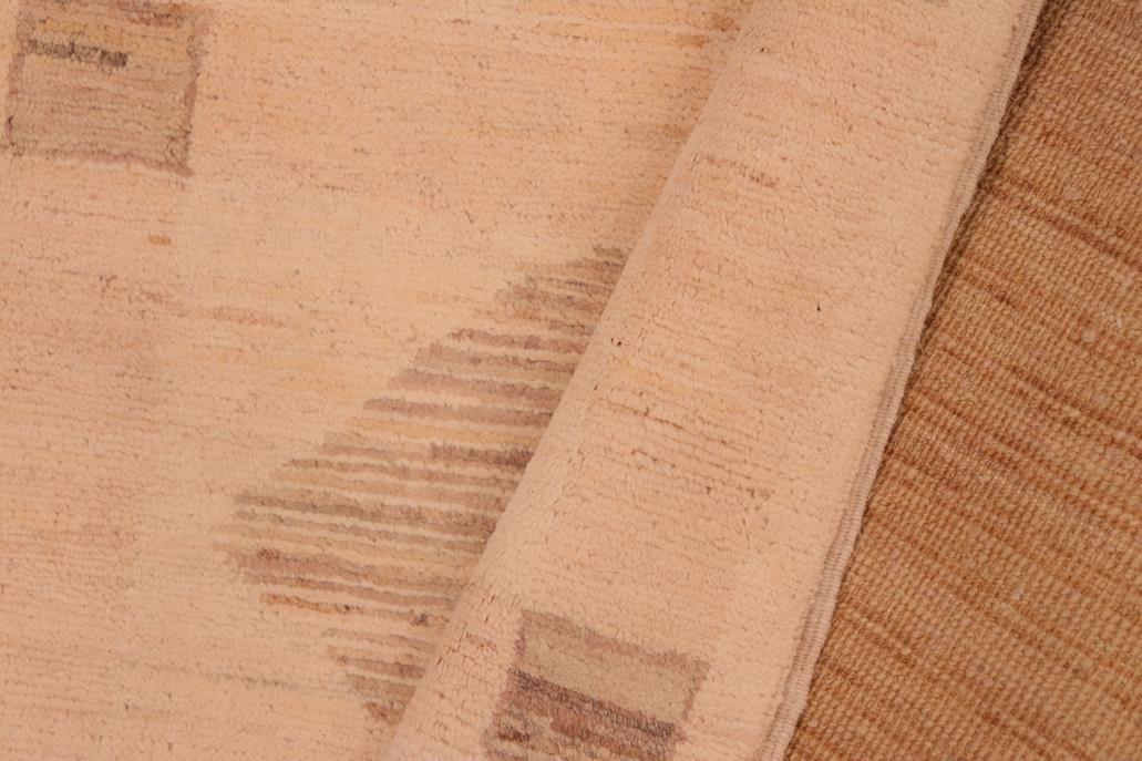 handmade Transitional Kafkaz Beige Tan Hand Knotted RECTANGLE 100% WOOL area rug 6 x 9