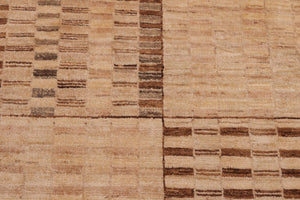 handmade Modern Gabbeh Beige Tan Hand Knotted RECTANGLE 100% WOOL area rug 6' x 9'