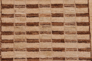 handmade Modern Gabbeh Beige Tan Hand Knotted RECTANGLE 100% WOOL area rug 6' x 9'