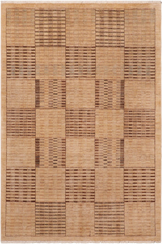 Shabby Chic Gabbeh Tammera Beige/Tan Wool Rug - 6'0'' x 8'9''