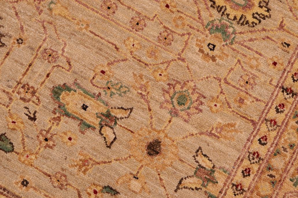 handmade Traditional Kafkaz Gray Gold Hand Knotted RECTANGLE 100% WOOL area rug 6 x 9