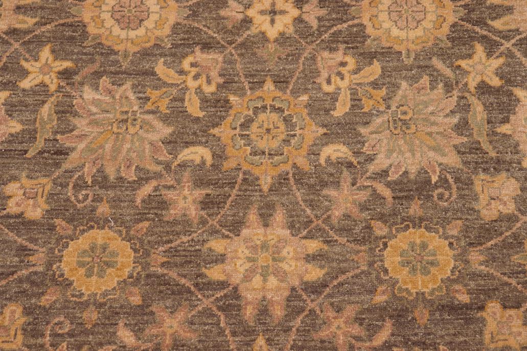 handmade Transitional Kafkaz Gray Lt. Brown Hand Knotted RECTANGLE 100% WOOL area rug 8 x 10