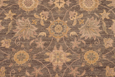 handmade Transitional Kafkaz Gray Lt. Brown Hand Knotted RECTANGLE 100% WOOL area rug 8' x 10'